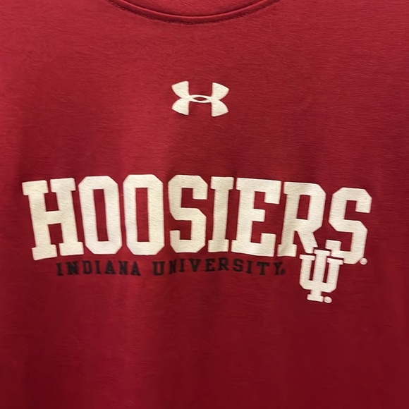 Under armor Indiana university Hoosiers Shirt men’s size large - Picture 6 of 9